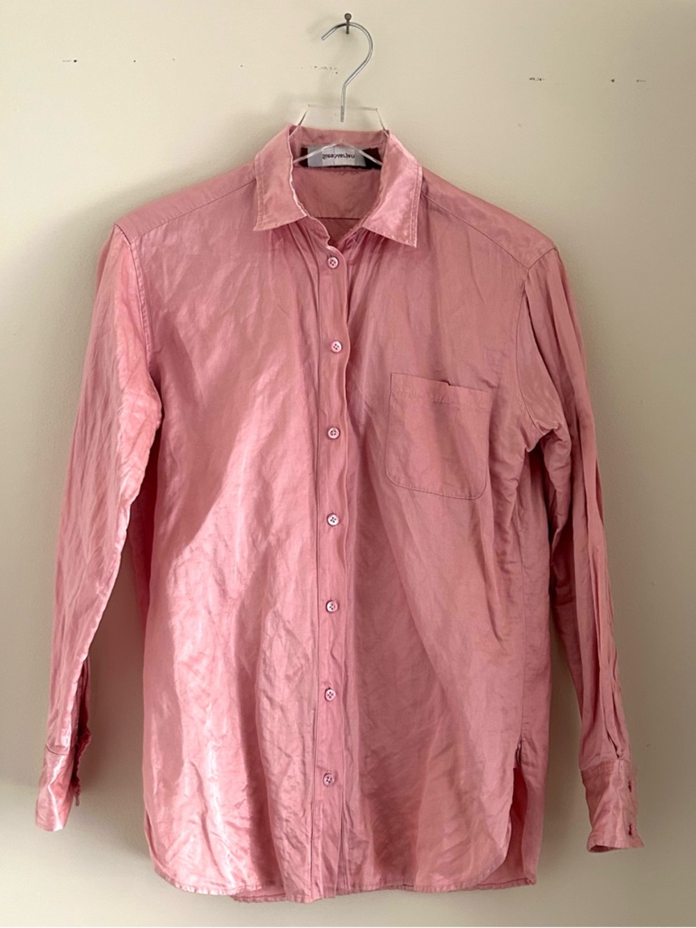 Sies Marjan Sander Men's Soft Pink Button-Down Shirt Size 2